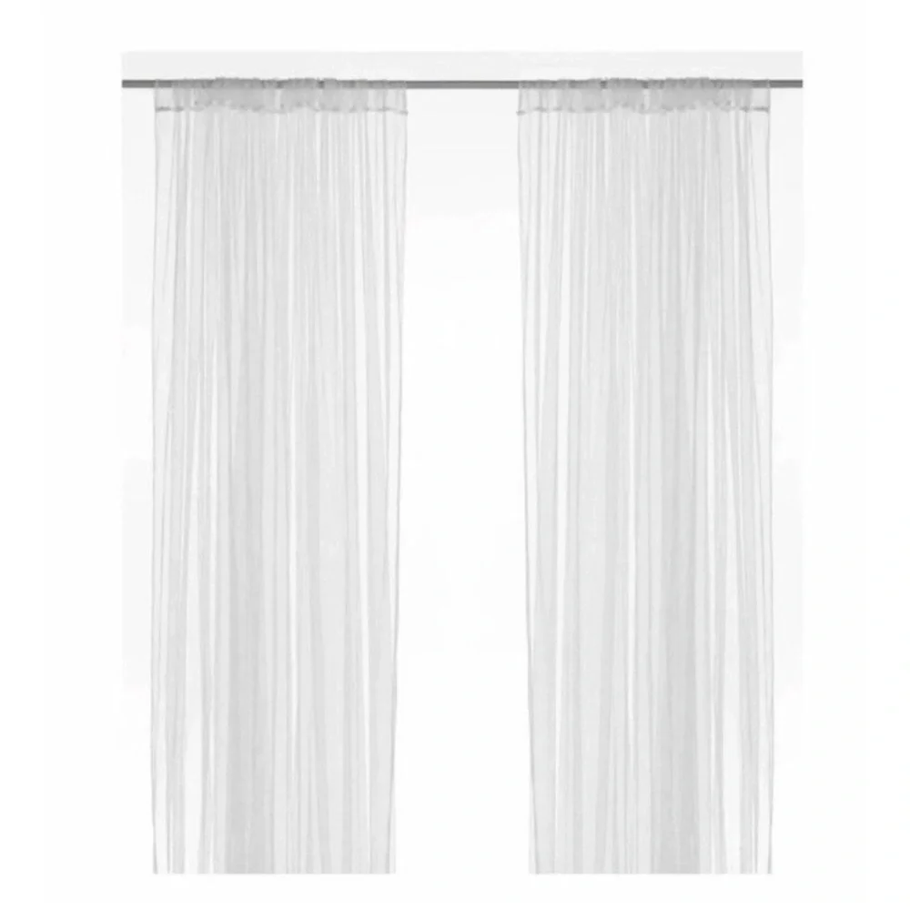 IKEA 901.119.80 Lill‎ Sheer 4 Panels 98 X 110 in Curtain  White NWOT Open Box